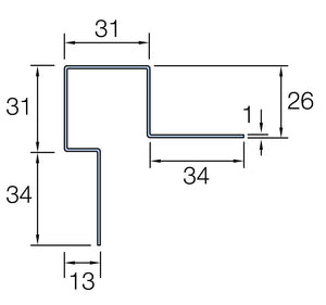 Cedral Lap Asymmetric Corner Profile