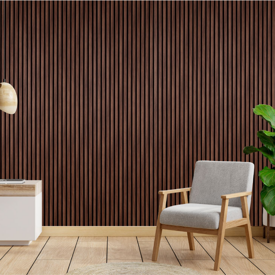 Walut Cladding Wolviston Walnut Slat Wall Panel – Cladding Supplies Online Ltd